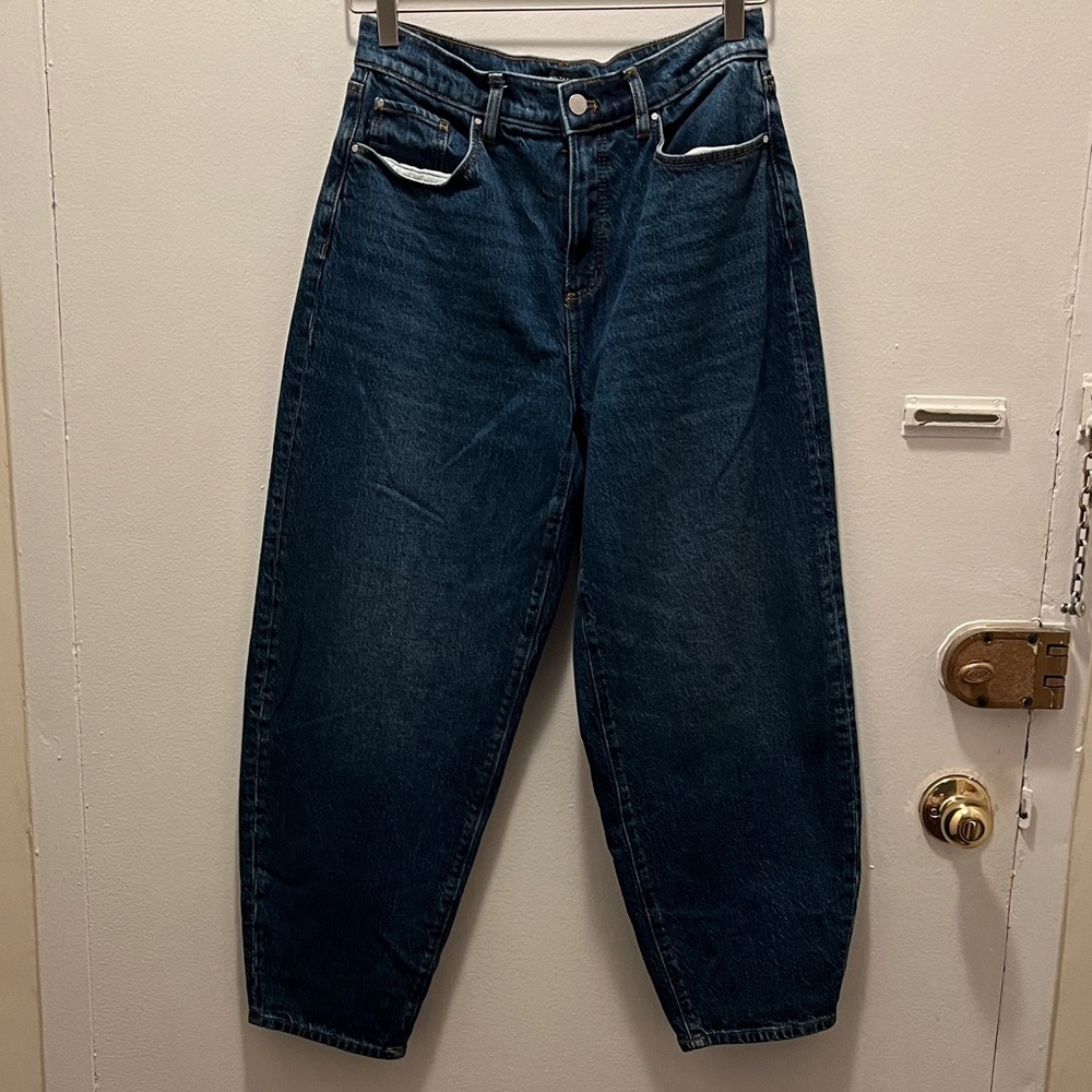 Ann Taylor Indigo Denim Barrel Jeans